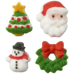 Dec-Ons® Molded Sugar - Christmas Mini Charm