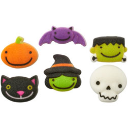 Frightful Friends Edible Halloween Cupcake Toppers