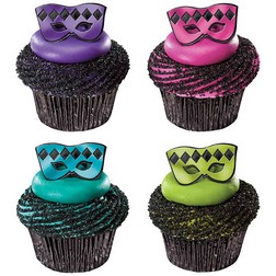 Masquerade Mask Cupcake Toppers