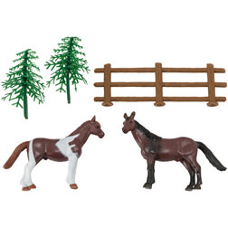 Horses Cake Topper Set