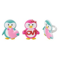 Valentine Penguin Rings