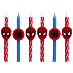 Spiderman Birthday Candles