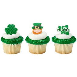 St Patrick's Day Cupcake Toppers