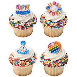 Happy Birthday Cupcake Toppers