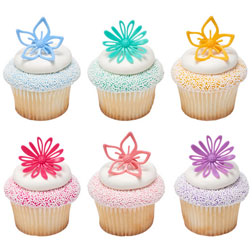 Flower Cupcake Topper Assortment