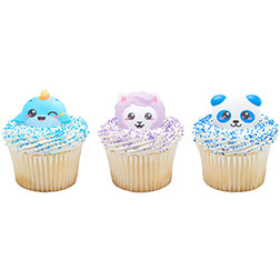 Kawaii Character Cupcake Toppers