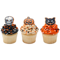 Vintage Fright Cupcake Toppers