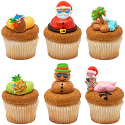 PME Snowman Cupcake Decorating Kit with Fun Edible Toppers 