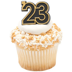 '23 Foil Cupcake Ring