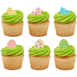 Nostalgic Easter Edible Cupcake Toppers