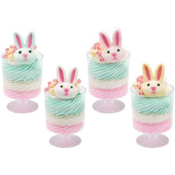 Bunny Head Icing Decorations