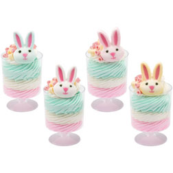 Bunny Head Icing Decorations