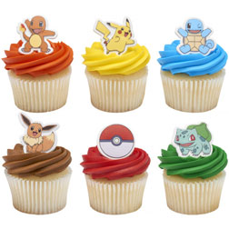 Pokemon Cupcake Toppers