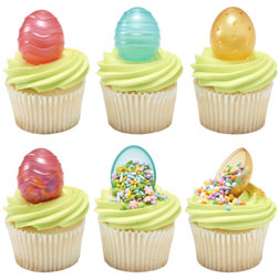 Fillable Easter Egg Cake Toppers