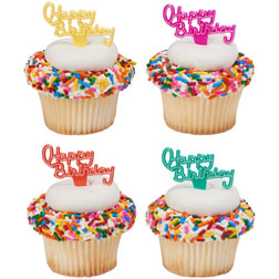 Happy Birthday Cupcake Picks