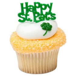 Happy St Pat's Cake Picks