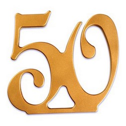 50th Anniversary Cake Topper