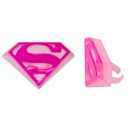 Supergirl Shield Cupcake Toppers