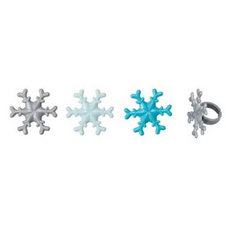 Frosted Snowflake Rings