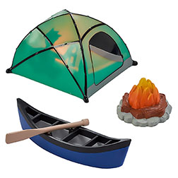 Fireside Camp Cake Topper Set