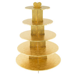 Gold 5 Tier Cupcake Stand
