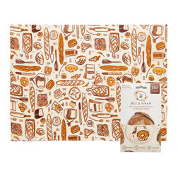 Beeswax Bread Wrap - Bakery Lane Print