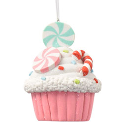 Red Cupcake Ornament