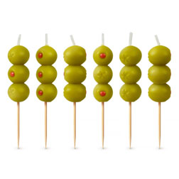 Cocktail Olives Shaped Birthday Candles