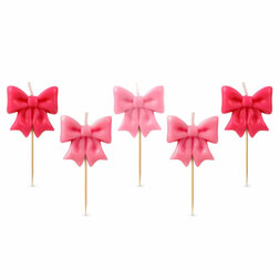 Pink Bows Birthday Candles