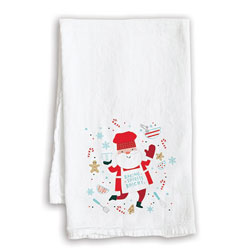 Baking Santa Kitchen Towel