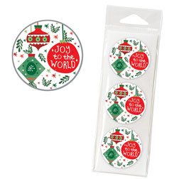 Joy to the World Ornament Seals