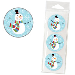 Snowman Christmas Seals