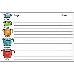 Measuring Cup Recipe Cards