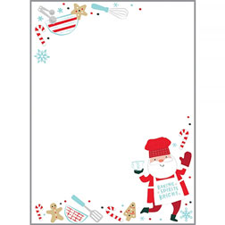 Baking Santa Memo Pad