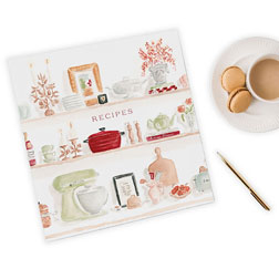 Autumn Kitchen Shelves Recipe Binder