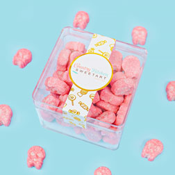 Bubs Mini Sour Raspberry Skulls