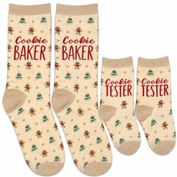 Christmas Cookie Baker and Tester Sock Set