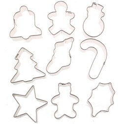 Mini Christmas Cookie Cutter Set 9pc