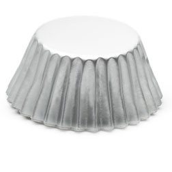 Light Silver Foil Mini Cupcake Liners