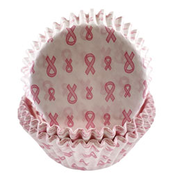 Pink Ribbon Cupcake Liners