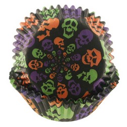 Colorful Skull Standard Baking Cups