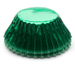 Green Foil Mini Cupcake Liners