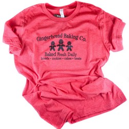 Red Gingerbread Baking Co T-Shirt - Extra Large