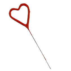 Red Heart Mini Sparkler Candle