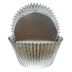 Light Silver Foil Jumbo Cupcake Liners