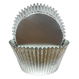 KING / JUMBO Foil Cupcake Liners / Baking Cups – Gold – Cake