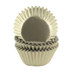 Fox Run Silver Foil Mini Baking Cups - 48 Cups