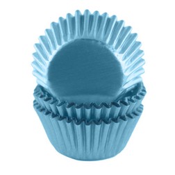 Cupcake Creations Light Blue Mini Baking Cups (60 Pack)