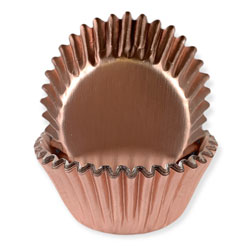 Rose Gold Foil Mini Cupcake Liners