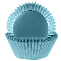 Light Blue Foil Standard Cupcake Liners